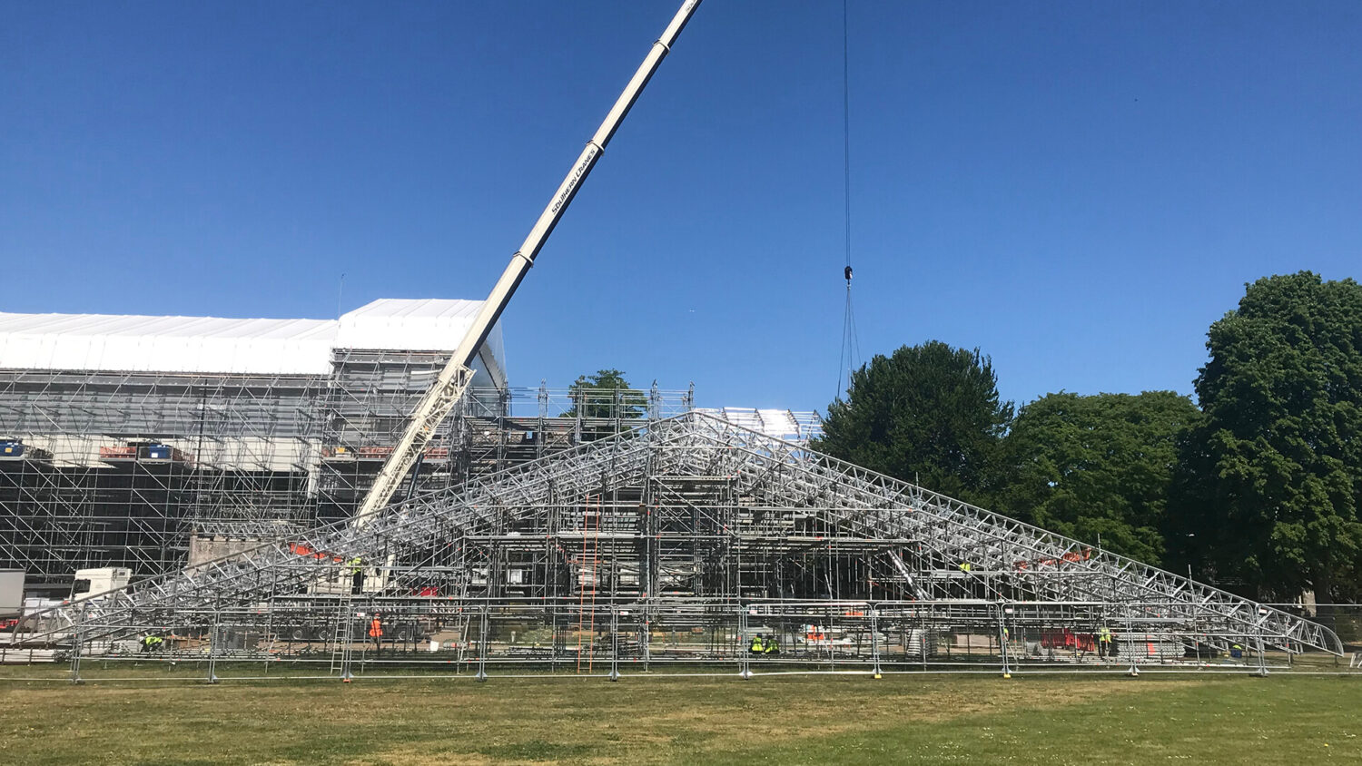 West Dean College scaffold installation