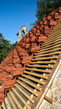 Re-roofing project St Mary's, Chithurst